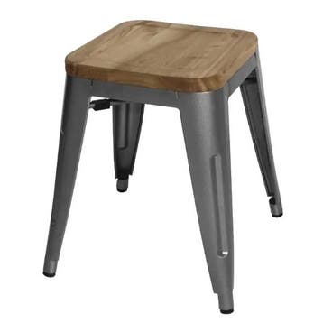 Krukken | BISTRO | Hout/Staal | Hout (Essen) | Grijs Frame, Verzenden