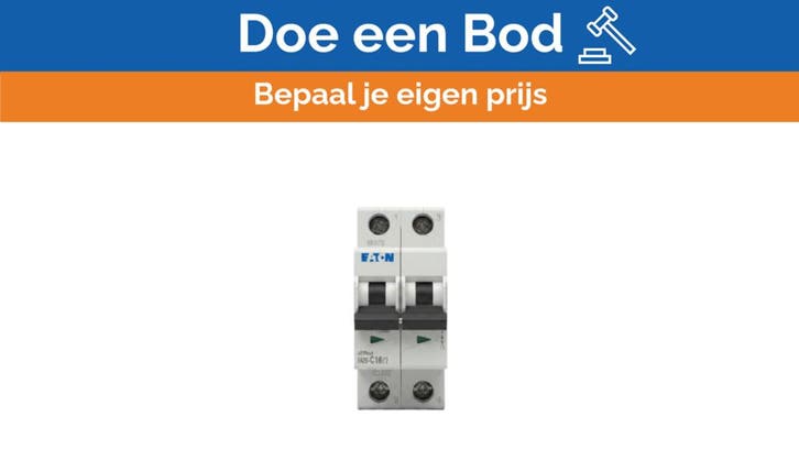 Bieden: Eaton xEffect MCB Circuit Breaker 2P 16A Curve C 6k, Watersport en Boten, Bootonderdelen, Ophalen of Verzenden