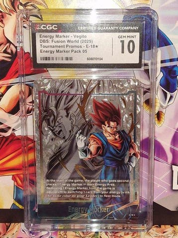 Bandai Graded card - Dragon Ball - Vegito E-18* - Energy, Nieuw