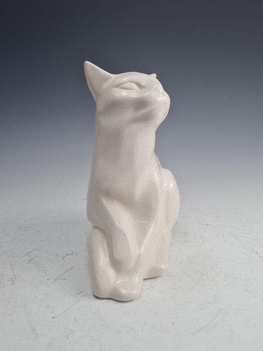 Nagel - Figurine - Zittende kat - Poterie, Antiquités & Art, Curiosités & Brocante