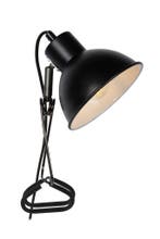 Lucide MOYS - Klemlamp - 1xE27 - Zwart, Verzenden, Nieuw