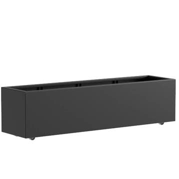 Aluminium plantenbak 200x50x50cm - Met wielen, 100 cm of meer, Nieuw, Metaal, Rechthoekig