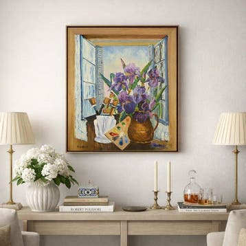 Christiane Stenfort (née en 1940) - Iris du peintre