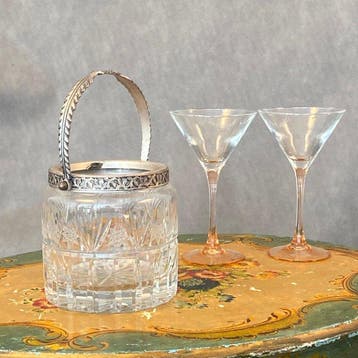 Seau à glace - Cristal, Antiquités & Art