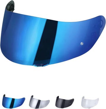 K5 Helmvizier Chroom Blauw | Retour deal, sla je slag!, Verzenden, Zo goed als nieuw
