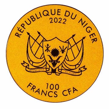 Niger. 100 Francs CFA 2022 – George V Sovereign 1911 – 1/200