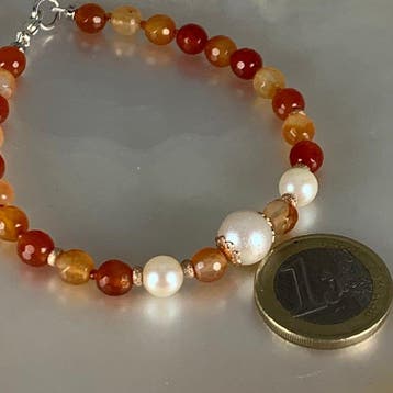 Zonder minimumprijs - Armband Zilver Parel - Parel -, Nieuw