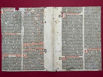 Unkown - Missal Leaf 16th century - 1550