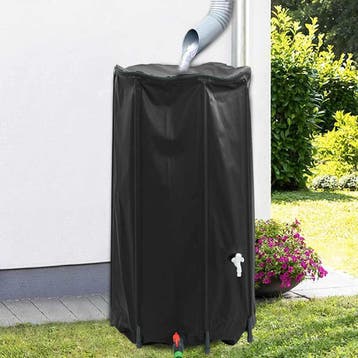vidaXL Watertank met kraan opvouwbaar 250 L PVC, Verzenden