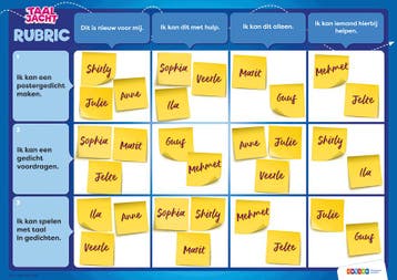 Magneetbord Taaljacht Rubrics groep 4 (zie omschrijving), Verzenden, Nieuw