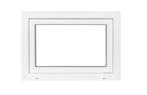 PVC kiep b70xh50 cm Wit, Gevelraam of Ruit, Minder dan 80 cm, Minder dan 80 cm, Nieuw