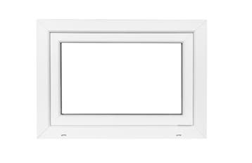 PVC kiep b70xh50 cm Wit, Ophalen of Verzenden, Gevelraam of Ruit