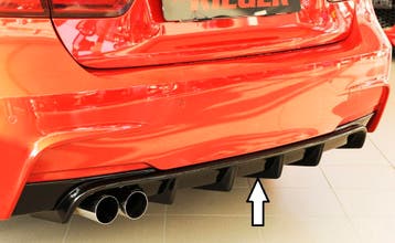 Rieger diffuser | geschikt voor BMW 3-Serie F30 / F31 M-pakk, Verzenden