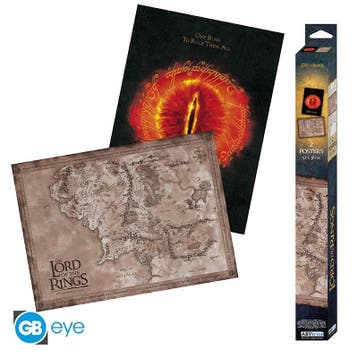 Lord of the Rings Set van 2 Posters 52 x 38 cm, Ophalen of Verzenden