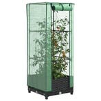 vidaXL Plantenbak verhoogd met kashoes 40x40x123 cm, Verzenden