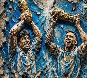 Argentina - Wereldkampioenschap Voetbal - Maradona - Messi -