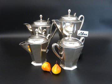 DAMAR - Koffie- en theeservies (4) - .900 zilver - antiek