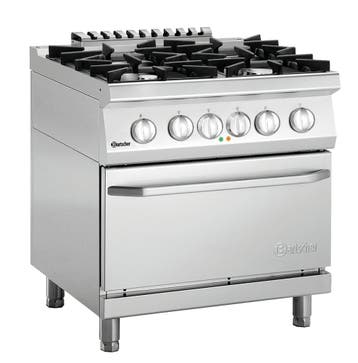 Gasfornuis | 700 | 4 Gaspitten | Gas/Elektrische Oven 126L,, Verzenden, Nieuw in verpakking