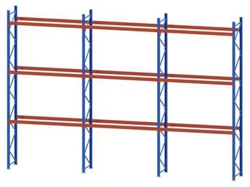 Palletstelling - 4 staanders 5800x1000mm - Tot. lengte: 8m44, Ophalen of Verzenden