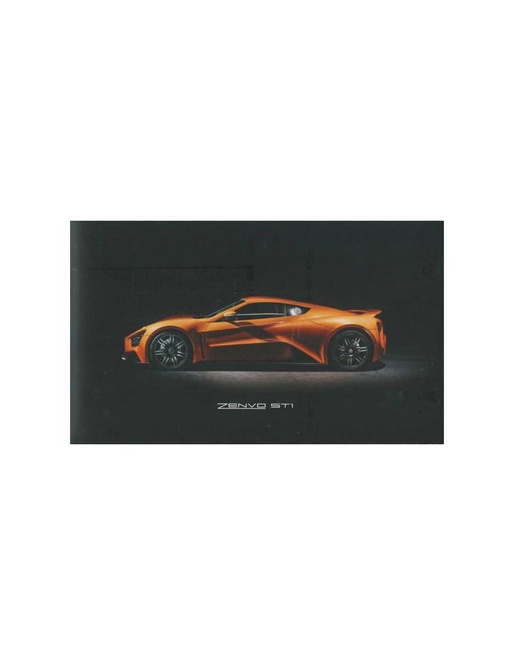 2014 ZENVO ST1 BROCHURE ENGELS, Boeken, Auto's | Folders en Tijdschriften, Ophalen of Verzenden