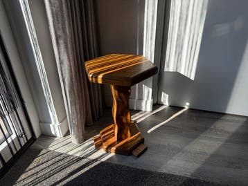 Plantentafel - Hout - Eiken zeshoekige tafel