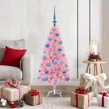 vidaXL Kerstboom Roze 120 cm PVC, Verzenden, Nieuw