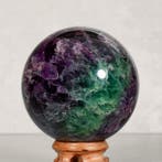 Fluoriet Fine polished Multicolor Quality fluorite sphere -, Collections, Minéraux & Fossiles