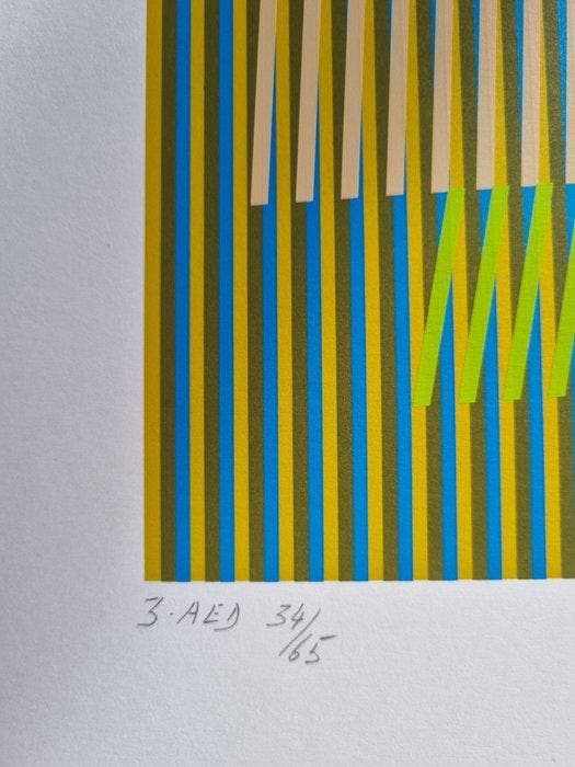 Carlos Cruz-Diez (1923-2019) - induction chromatique à, Antiek en Kunst, Antiek | Overige Antiek
