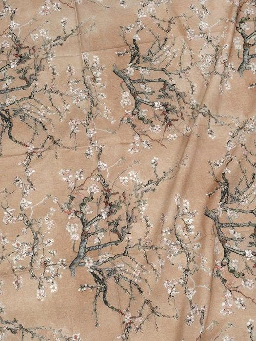 TexStilArt - ALMOND BEIGE - Exclusieve stof 100% katoen, Antiek en Kunst, Curiosa en Brocante