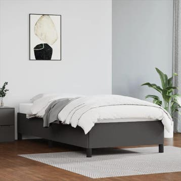 vidaXL Bedframe kunstleer grijs 80x200 cm, Verzenden, Nieuw