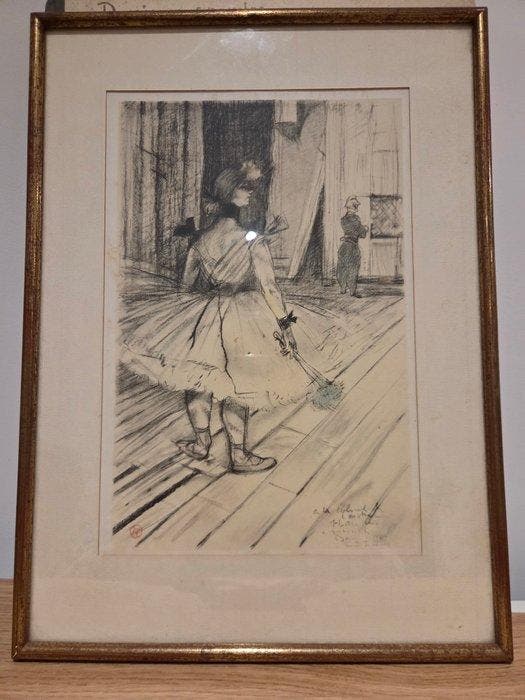 Henri De Toulouse-Lautrec (1864-1901) - Dans les coulisses, Antiquités & Art, Antiquités | Autres Antiquités
