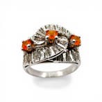 Sans prix de réserve - Bague Argent - Opale de feu, Nieuw