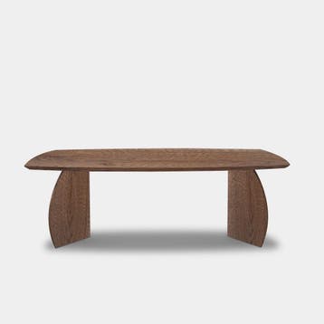 Tafel Deens Ovaal Eikenhout  Set Driehoek  220x100, Nieuw