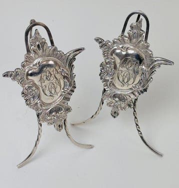 Support (2) - Porte-cartes plaqué argent / porte-photo