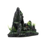 Rotsformatie met bomen en huisje OS-108 - aquarium decoratie, Ophalen of Verzenden, Nieuw