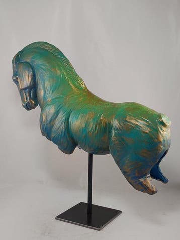 Salvatore Alibrio - Prancing horse - bronze effect