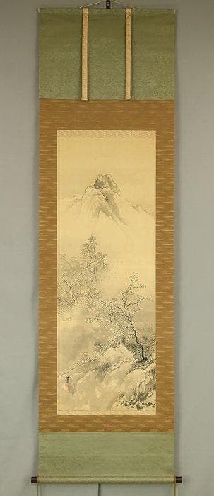 Sansui Snowy Landscapes with Original Box (Tomobako) - Fukui, Antiek en Kunst, Antiek | Overige Antiek