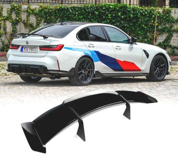 AILERON SPOILER BMW G80 G22 19-22 LOOK CS NOIR BRILLANT, Verzenden, Nieuw