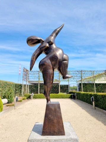 Sculpture, Performing athlete - 70 cm - Bronze, Antiquités & Art