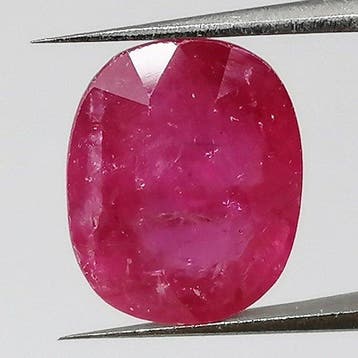 1 pcs Rood Robijn - 2.89 ct - Instituto Gemólogico Español