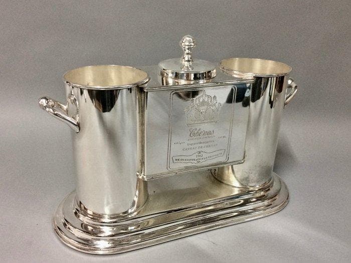 Wijnkoeler - Wijnkoeler voor twee flessen met een vak voor, Maison & Meubles, Maison & Meubles | Autre