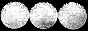 Portugal. Lote de 1 Moeda e 2 Medalhas de Prata (INCM) –