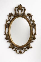 Roberta Wood - Spiegel - Glas, Hout, Plastic