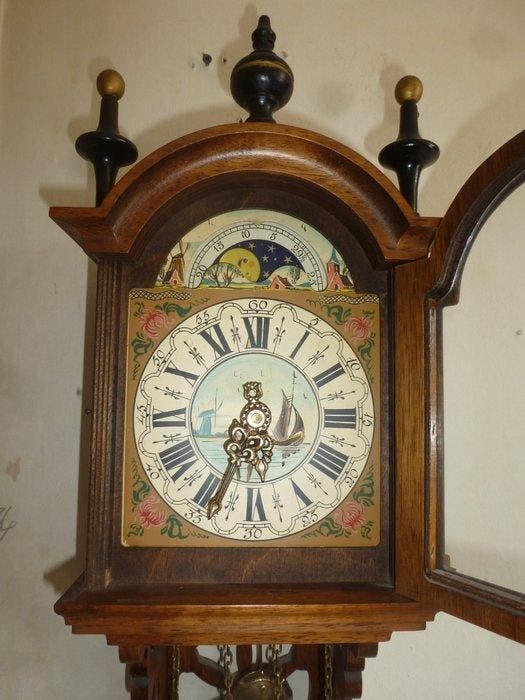 Pendule à balancier - Bois - 1950-1960, Antiek en Kunst, Antiek | Klokken