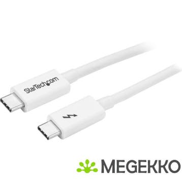 StarTech.com Thunderbolt 3 20Gbps 100W USB Type-C 1m Wit, Verzenden