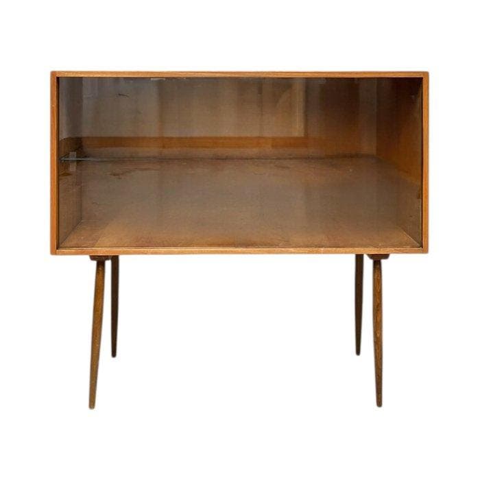 Vitrinekast - Hout, Glas - Vitrine meubelen, Antiek en Kunst, Kunst | Designobjecten