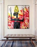 Timo Wedell - Basquiats Lord der Pyramiden - XL, Antiek en Kunst