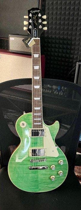 Epiphone - Les Paul Standard 50s Figured Seafoam Green - -, Muziek en Instrumenten, Nieuw