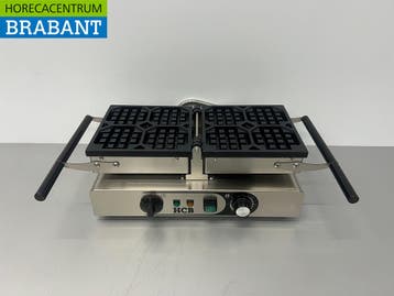 Gaufrier inclinable HCB en acier inoxydable avec minuterie, Verzenden