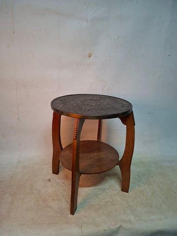 Table dappoint - Bois, Cuivre - style de lÉcole